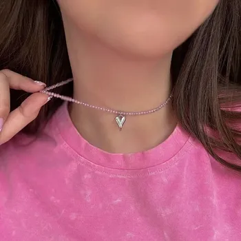 Náhrdelník Jemný boho náhrdelník srdce | dámský šperk - N0526-6