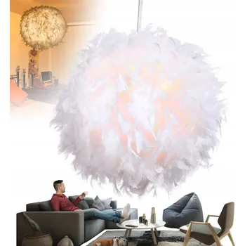 IP kamera Stylové Stropní Svítidlo Pírko E27 Bílé Pro Hotel Kavárnu Obývací Pokoj Chodbu