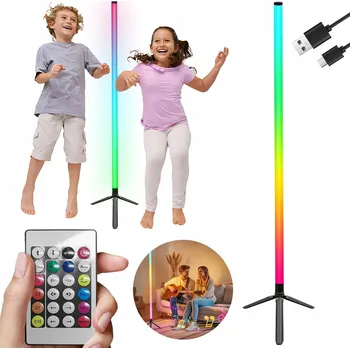 Stojací lampa 60 LED PÁRTY LAMPA STOJACÍ S REŽIMY BLIKÁNÍ DO OBÝVACÍHO POKOJE