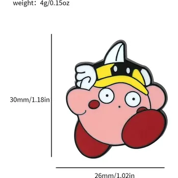 Kawaii kirby smaltovaný odznak anime motiv anime Kirby