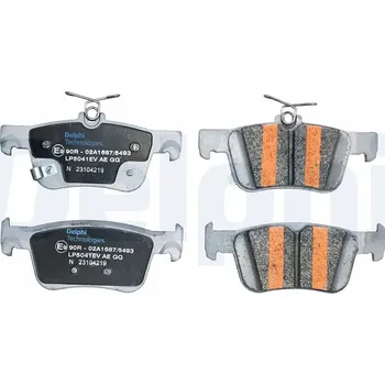 Brzdový systém Sada brzdových destiček, kotoučová brzda DELPHI LP5041EV