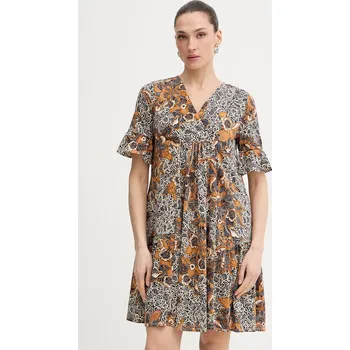 Dámské šaty Bavlněné šaty Weekend Max Mara FUOCO 2615621072600 námořnická modř 59X, vel. M