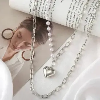 Náhrdelník Jemný choker se srdcem | dámský náhrdelník - 77614