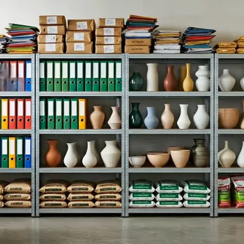 Dílenský regál Regál zesílený kovový 180x90x30 cm 5 polic Lagrada