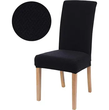 Potah na židli Elastický napínací potah židle univerzální | bytové doplňky - spandex-černá , 1 kus