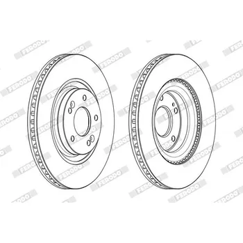Brzdový kotouč Brzdový kotouč FERODO DDF2199C