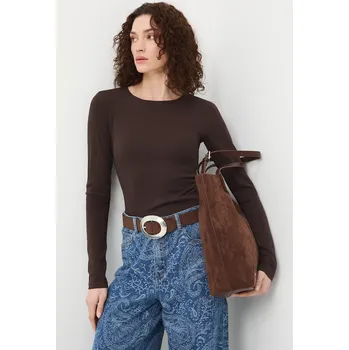 Pánské oblečení Tričko s dlouhým rukávem Medicine RS26-BUD040 hnědá 89X, vel. S