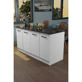 Kuchyňská skříňka kuchyňský ostrůvek Verri bílý/černý