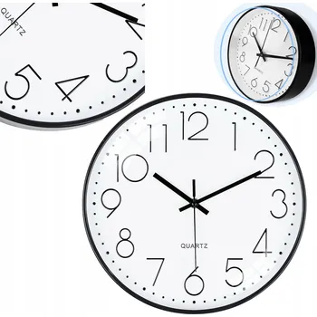 Hodiny Nástěnné hodiny tiché do kuchyně i obýváku 30 cm moderní velké číslice čitelné