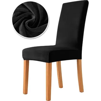 Potah na židli Luxusní elastický potah židle | bytové doplňky - černý
