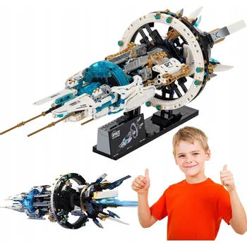 ostatní stavebnice STACJA KOSMICZNA Z SILNIKIEM I LED 1144 KOSTEK PRO DĚTI 8+ DÁREK