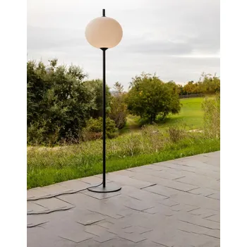 Venkovní osvětlení SAIGON šedá/bílá stojací lampa 2M R45 - FARO