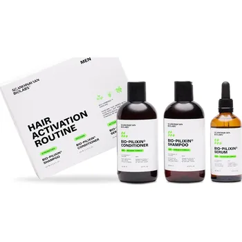 Vlasová regenerace Scandinavian Biolabs Bio-Pilixin® Hair Activation Routine - Men Rutina pro posílení a růst vlasů pro muže, 3 × 250 ml