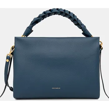 Kabelka Kožená kabelka Coccinelle E1.M50.19.02.01 modrá 95X, vel. ONE SIZE