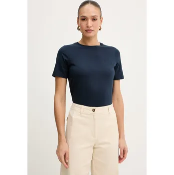 Pánské oblečení Bavlněné tričko Trussardi G1156000243N námořnická modř 59X, vel. L