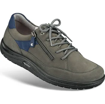 Pánská zdravotní obuv Pánská sportovní obuv se šněrováním i zipem, nubuková useň, šedá: 47