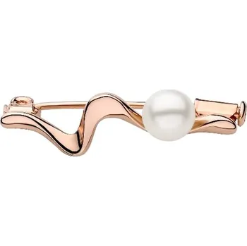 Brož Pozlacená brož s perlou Mirabella
