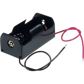 RC model Držák baterie 1xC (R14) BH211-1A, s drátovými vývody