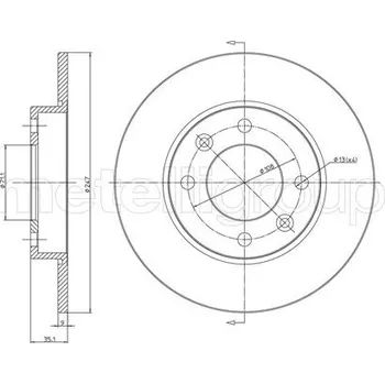 Brzdový kotouč Brzdový kotouč METELLI 23-0567C