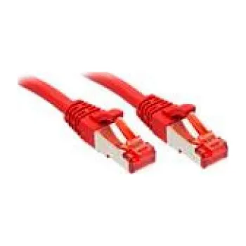 Datový kabel LINDY 47740 RJ45 síťové kabely, propojovací kabely CAT 6 S/FTP 20.00 m červená 1 ks