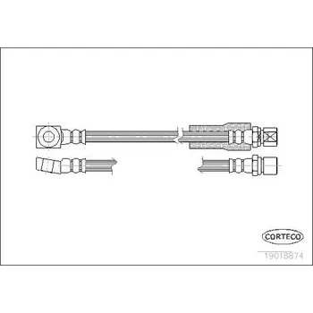 Brzdová hadice Brzdová hadice CORTECO 19018874