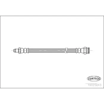 Brzdová hadice Brzdová hadice CORTECO 19025843