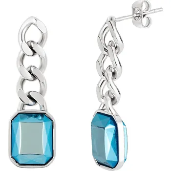 Náušnice Preciosa Náušnice z chirurgické oceli Venice s českým křišťálem Preciosa, akva 7467 67 Preciosa Náušnice z chirurgické oceli Venice s českým křišťálem Preciosa, akva 7467 67