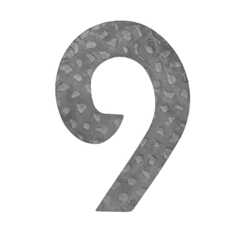 Domovní číslo číslo domové 9, 170x90mm zdobené, bez povrchovej úpravy