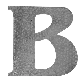 Domové písmeno B, 170x170mm zdobené, bez povrchovej úpravy