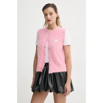 Dámská vesta Vesta s příměsí vlny American Vintage 0 EAST19MCH24 růžová 30X, vel. L