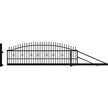 Plot Polargos TOLA BRÁNA POSUVNÁ ŠÍŘKA 4000 X VÝŠKA 1490 MM, PRAVÁ