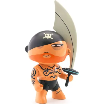 Dřevěná hračka Arty Toys figurka pirát Tatoo