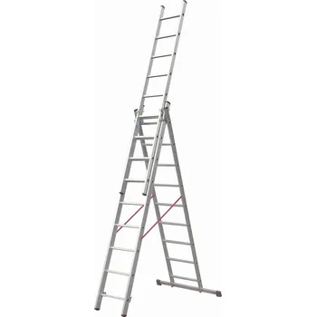 Železářství Žebřík VHR, 2,43 m, 3×9 příček, 150 kg