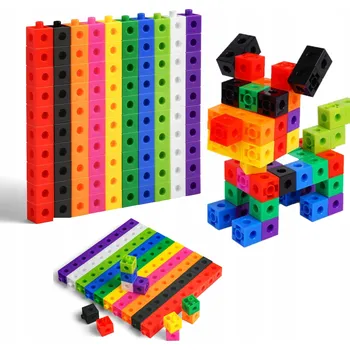 ostatní stavebnice Zabawki edukacyjne Kolorowe stavebnice Spojující kostky 100 kusů