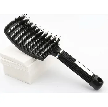 kartáč na vlasy Rozčesávací masážní kartáč na vlasy | hřeben - černý