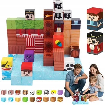 ostatní stavebnice SADA 100 MAGNETICKÝCH KOSTEK - BEZPEČNÁ EDUKAČNÍ HRAČKA PRO DĚTI