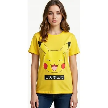 Dámské tričko Žluté dámské tričko Pokemon Pikachu S