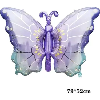 Party dekorace Barevná motýlí dekorace | balónek - motýl fialový , Ostatní