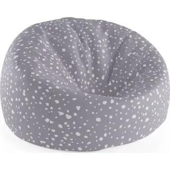 Sedací pytel Sablio Sedací vak Cocoon Bílé flíčky na fialové - 115 x 75 cm x 45 cm - Sablio