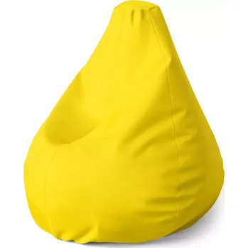 Sedací pytel Sedací vak Pear Žlutá - Sablio - 140 x 100 x 25 cm