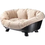 Ferplast Sofa Throne 6 vyvýšený pelech s potahem černý 73 cm + Doprava zdarma