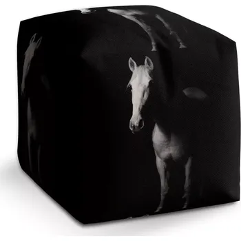 Taburet Sablio Taburet Kostka Kůň ve stínu: 40x40x40 cm - Sablio