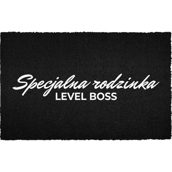 Rohožka Vstupní rohožka 40x60 cm černá kokosová - Humor: Speciální rodina BOSS