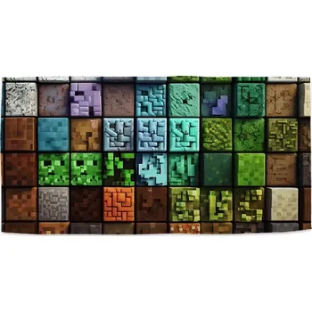 Ručník Ručník s potiskem Blocks Abstract - Sablio - 30x50 cm