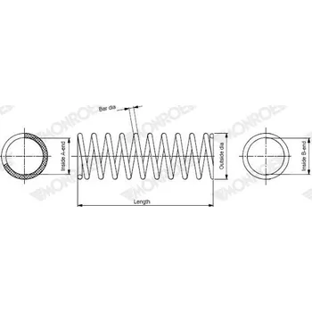 Auto-moto Pružina podvozku MONROE SP3950