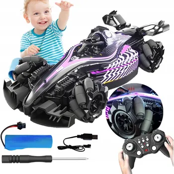 RC model auta AUTO NA DÁLKOVÉ OVLÁDÁNÍ RC 360° S VYPUŠTĚNÍM PÁRY, 2.4GHZ, LED SVĚTLA