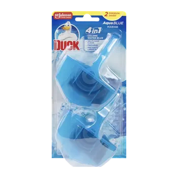 WC čistič Duck WC blok závěsný Aqua Blue 4 in 1 Marine 80 g