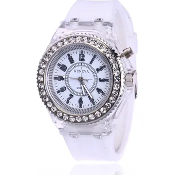 Hodinky Svítící led párové módní hodinky | doplňky - Bílý