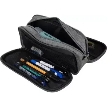 Penál Rozšiřitelné školní pouzdro - šedý penál