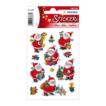 Papír Vánoční etikety Magic - Christmas Happy Santa Claus